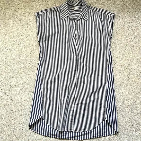 Madewell Striped Shirt Dress Size Small - Picture 3 of 5
